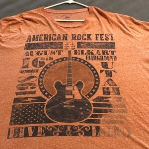 1984 American Rock Fest Elk Art Fairgrounds Utah Adult 3XL Faded Look T-Shirt